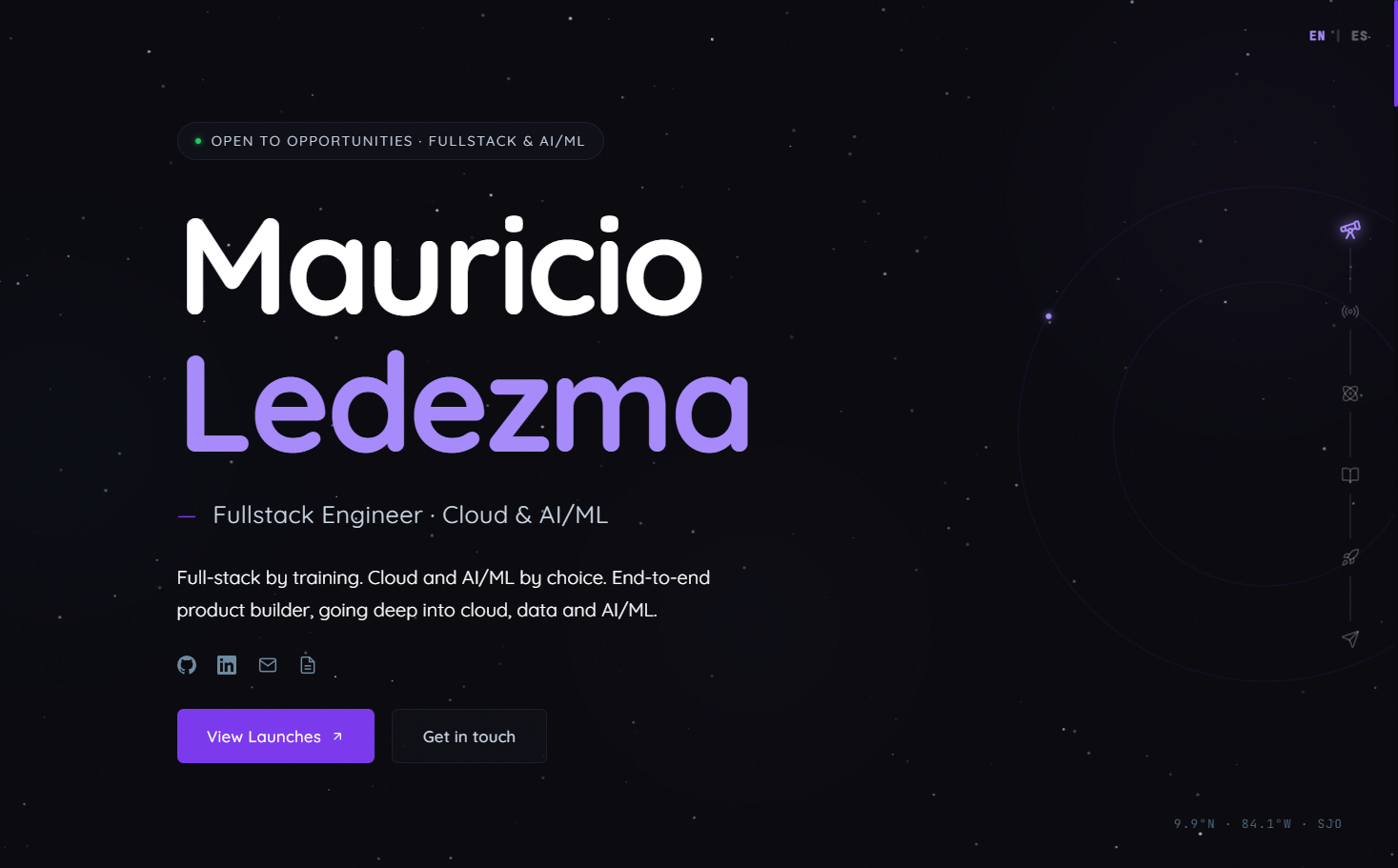 Personal Portfolio screenshot 1